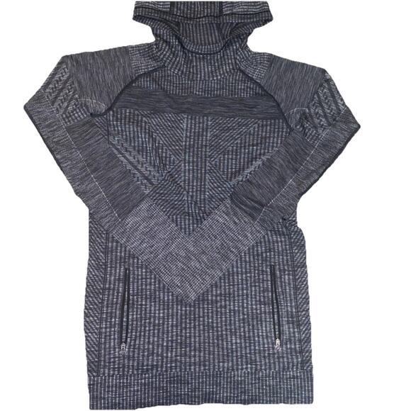 Lululemon Women's Size 6 Rest Less Long Sleeve Hoodie Gray Gym Running Pockets - Picture 4 of 10